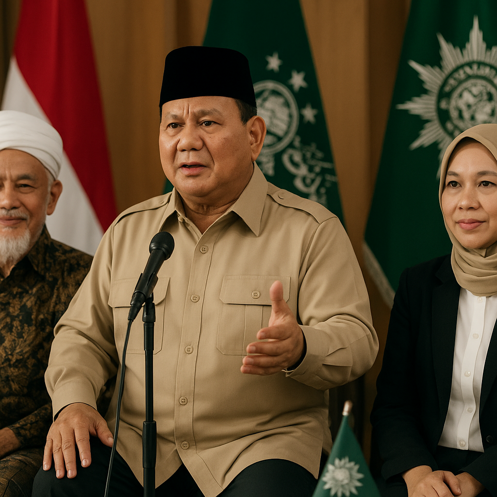 Prabowo Tegaskan Peran Vital NU dan Muhammadiyah dalam Stabilitas Nasional