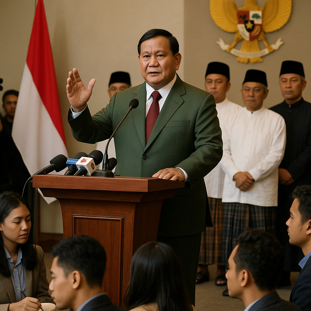 Prabowo Cetuskan 'Jas Ijo': Jangan Sekali-kali Melupakan Jasa Ulama
