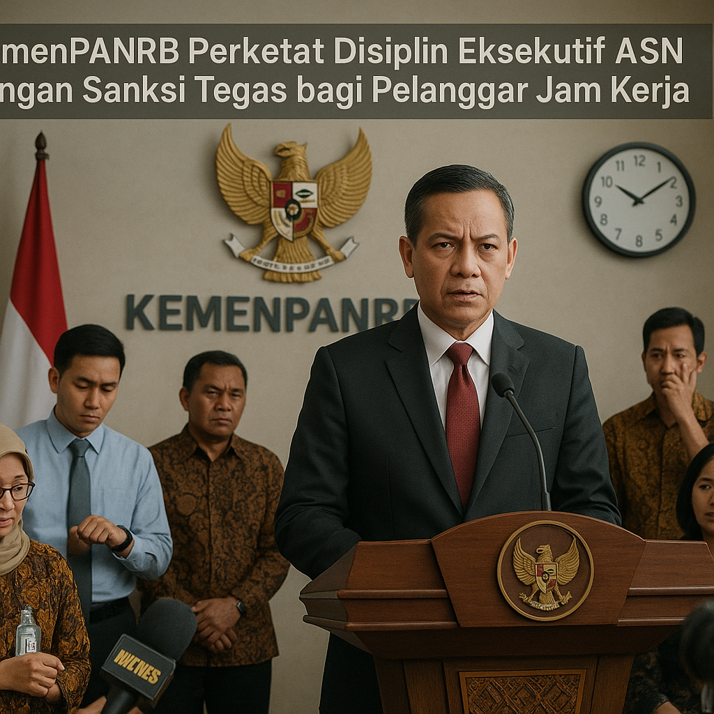 KemenPANRB Perketat Disiplin Eksekutif ASN dengan Sanksi Tegas bagi Pelanggar Jam Kerja