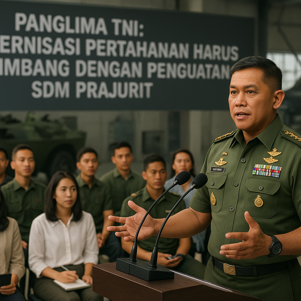 Panglima TNI: Modernisasi Pertahanan Harus Seimbang dengan Penguatan SDM Prajurit