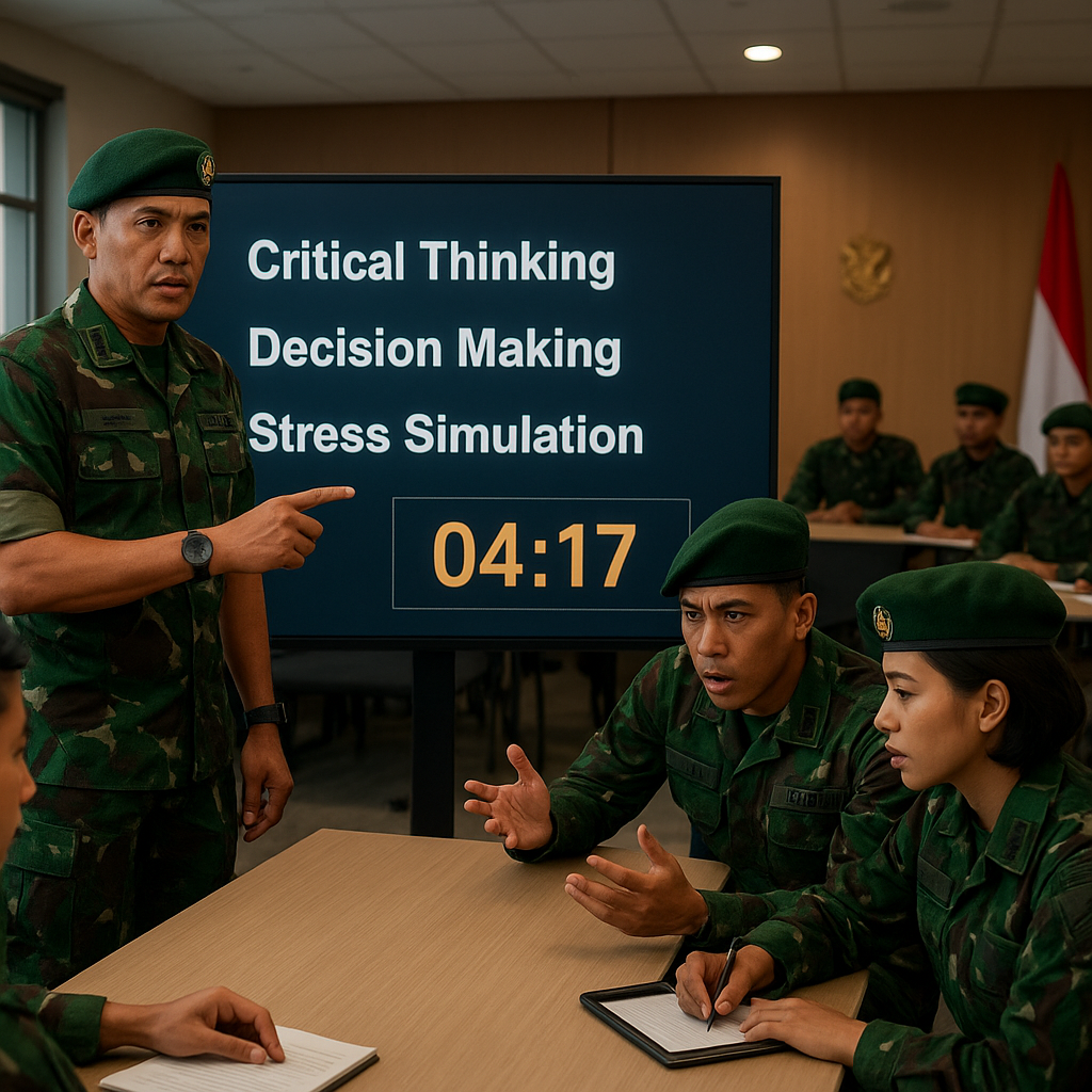 Pelatihan Kepemimpinan Bagi Perwira Muda TNI Fokus pada Critical Thinking dan Pengambilan Keputusan