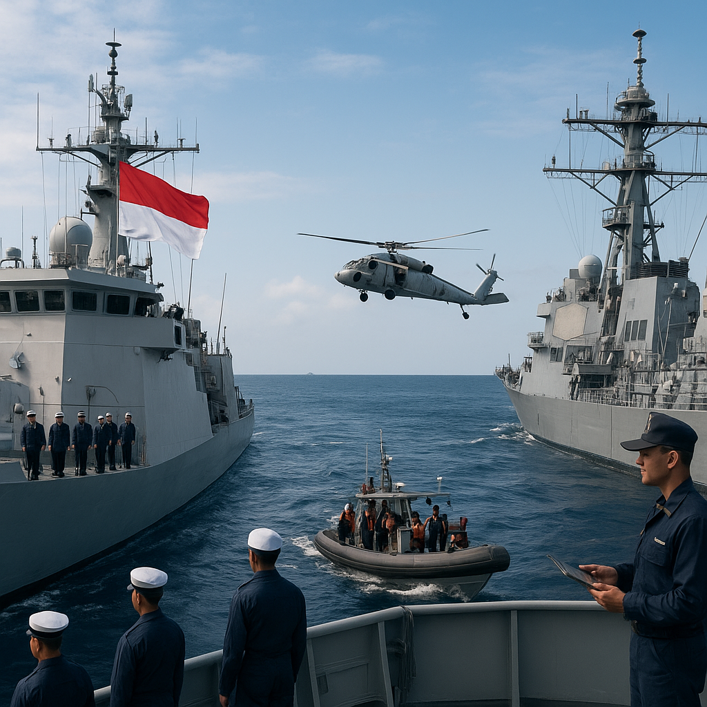 Latihan Gabungan TNI AL dan Angkatan Laut AS Fokus pada Keamanan Maritim dan Disiplin Operasi