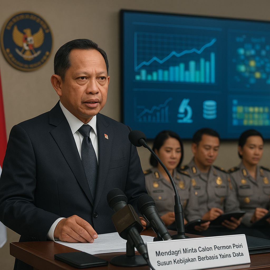 Mendagri Minta Calon Pemimpin Polri Susun Kebijakan Berbasis Sains dan Data