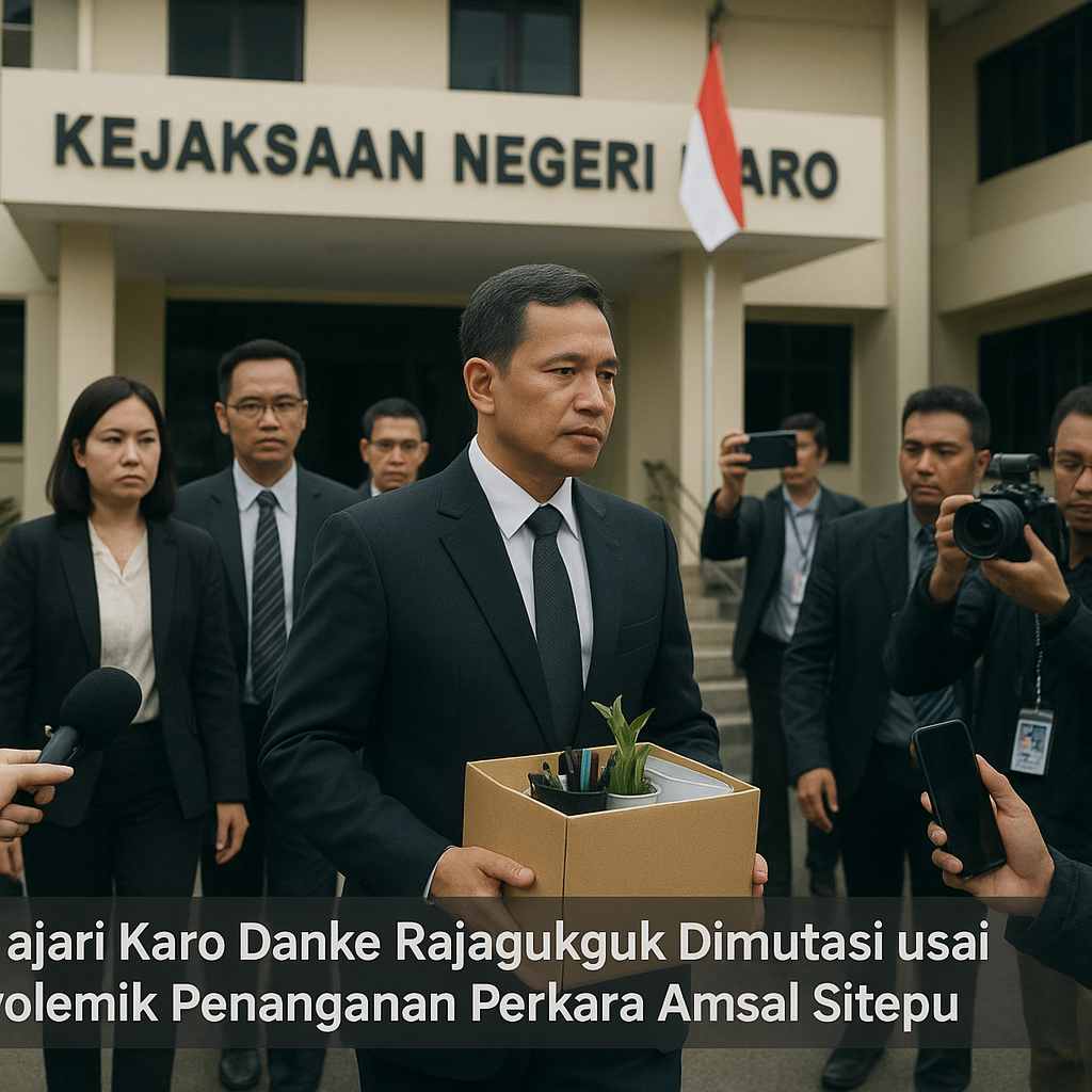 Kajari Karo Danke Rajagukguk Dimutasi usai Polemik Penanganan Perkara Amsal Sitepu