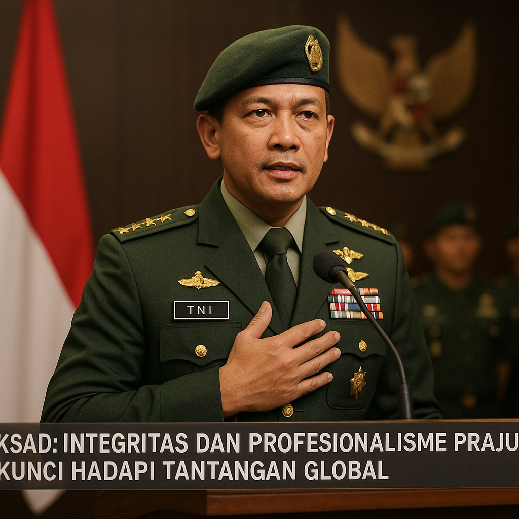 KSAD: Integritas dan Profesionalisme Prajurit Kunci Hadapi Tantangan Global
