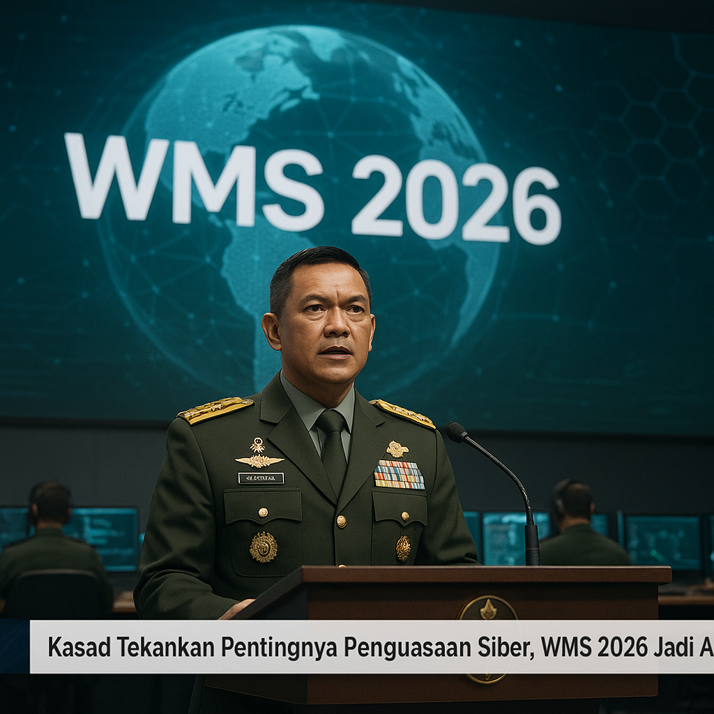 Kasad Tekankan Pentingnya Penguasaan Siber, WMS 2026 Jadi Ajang Pembuktian