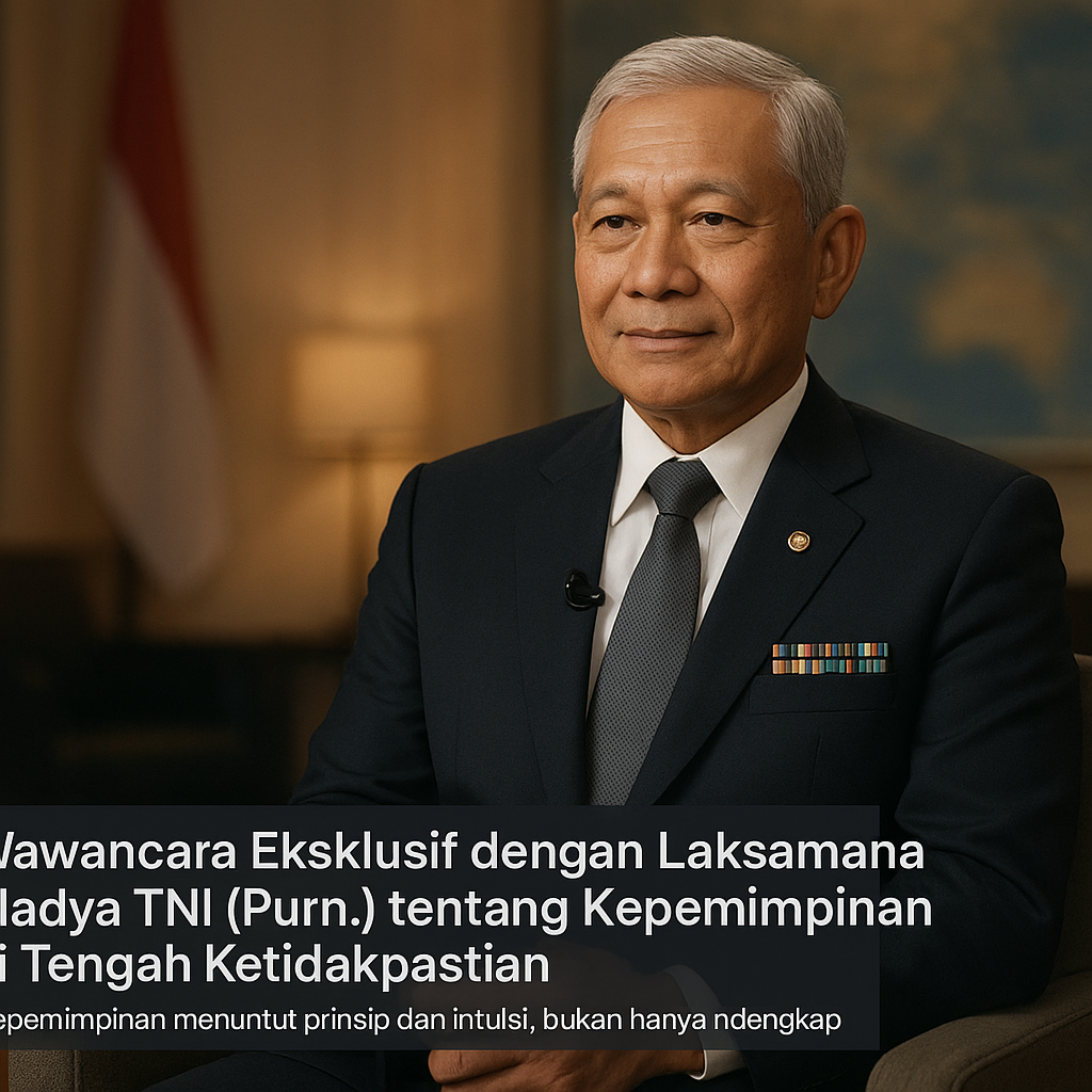 Wawancara Eksklusif dengan Laksamana Madya TNI (Purn.) tentang Kepemimpinan di Tengah Ketidakpastian