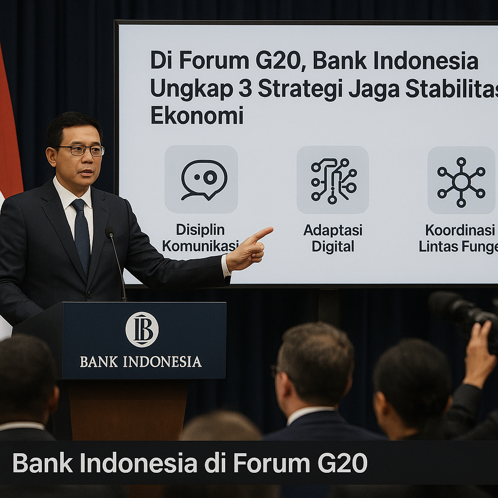 Di Forum G20, Bank Indonesia Ungkap 3 Strategi Jaga Stabilitas Ekonomi