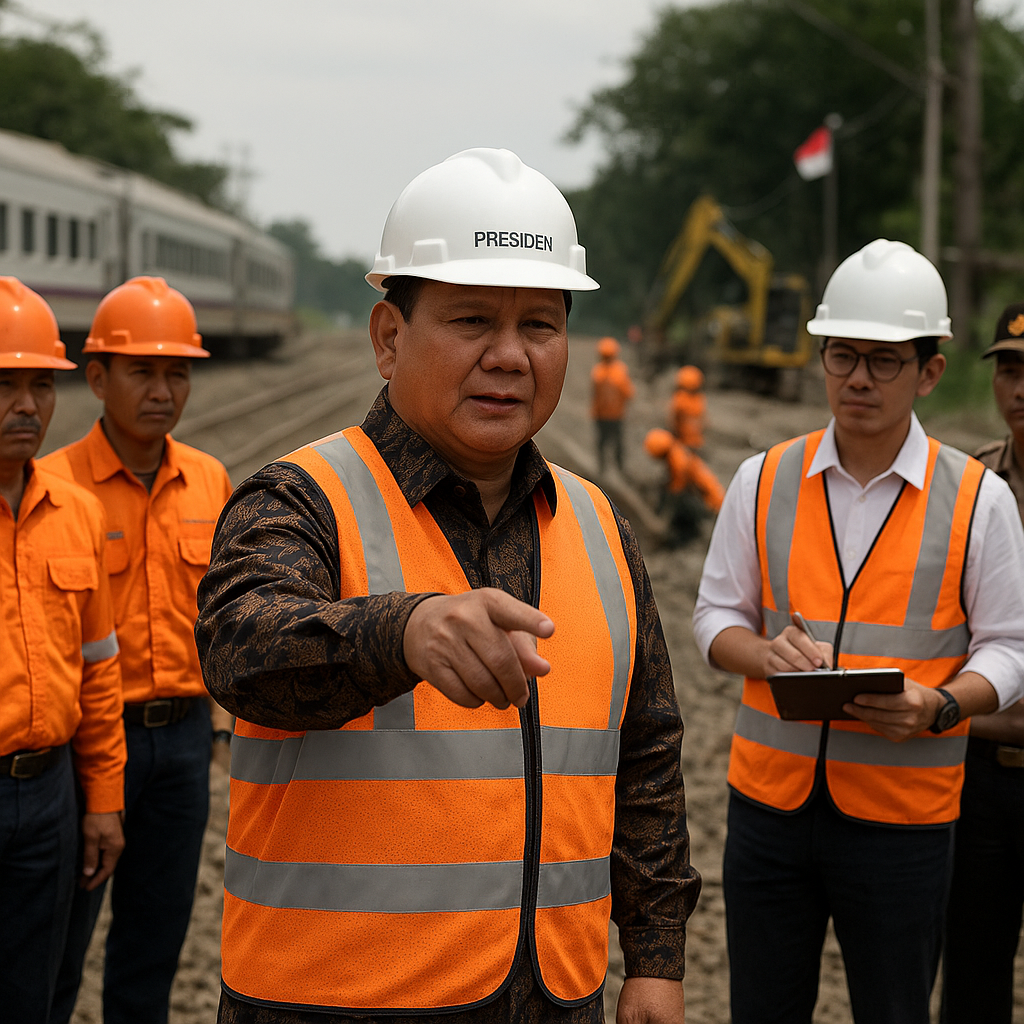 Prabowo Perintahkan Perbaikan 1.800 Perlintasan Kereta di Jawa, Soroti Tanggung Jawab Keamanan