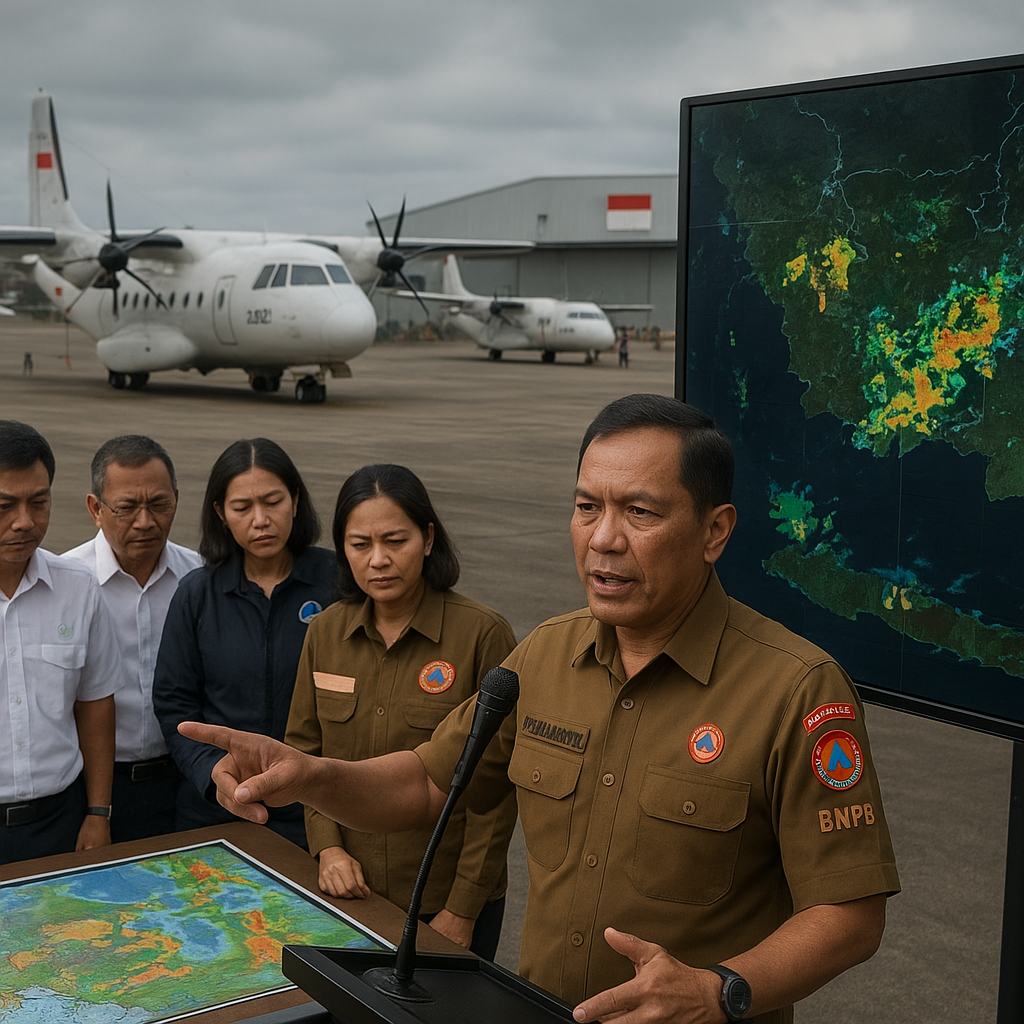 Kepala BNPB Instruksikan Tambah Pesawat OMC untuk Optimalkan Modifikasi Cuaca di Kalbar