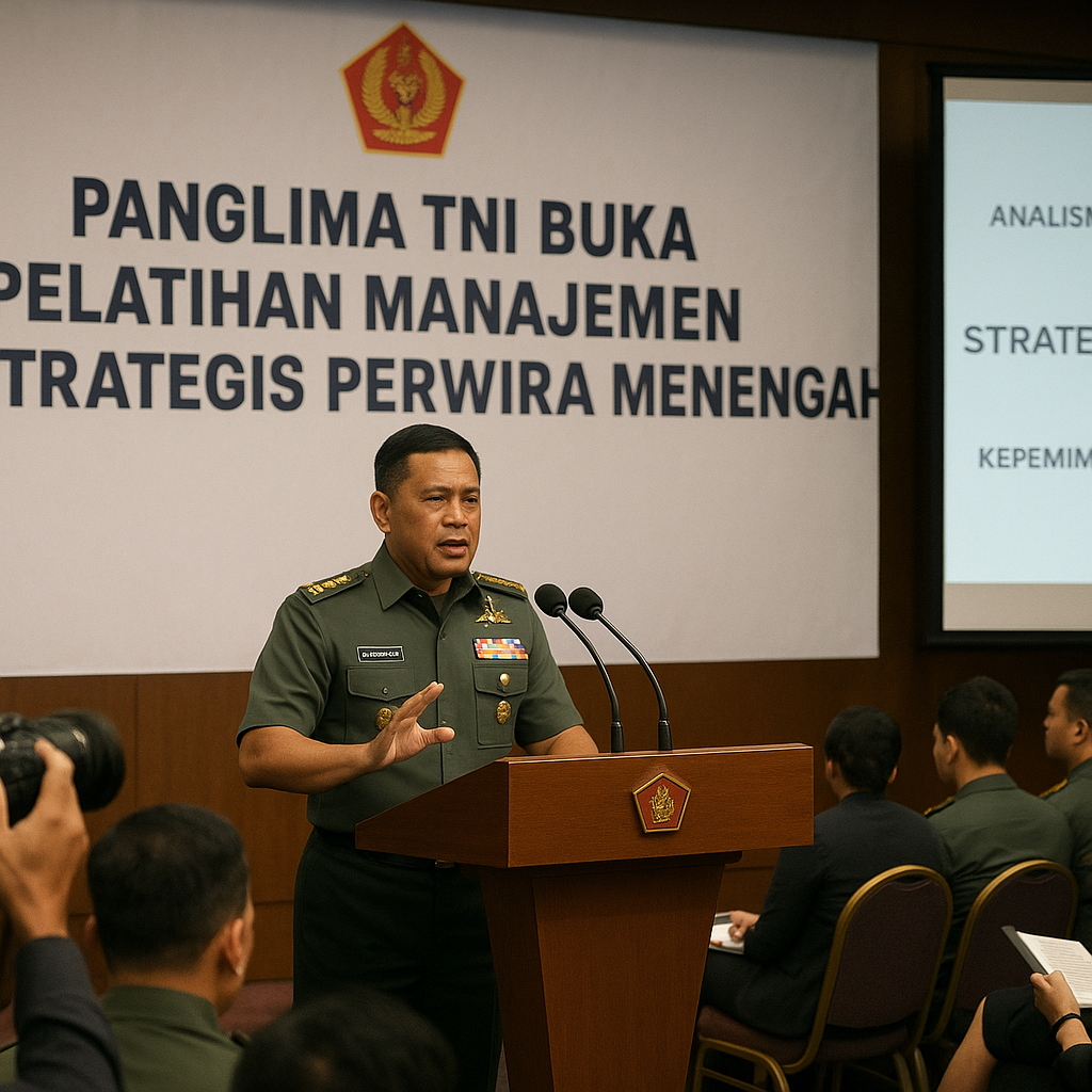 Panglima TNI Buka Pelatihan Manajemen Strategis Perwira Menengah
