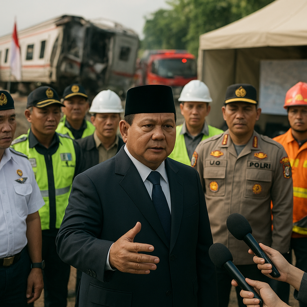 Prabowo Instruksikan Investigasi Usut Kecelakaan Kereta Bekasi Timur