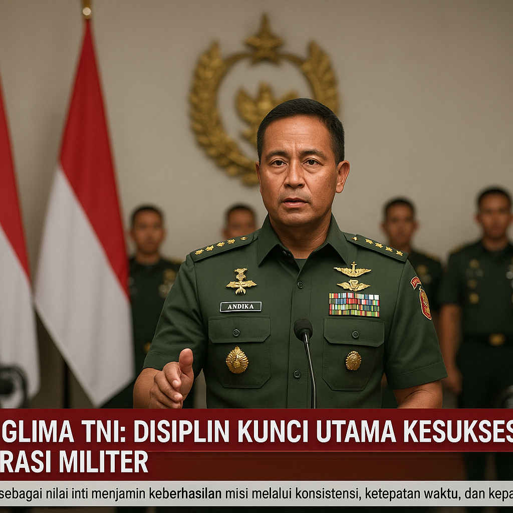 Panglima TNI: Disiplin Kunci Utama Kesuksesan Operasi Militer