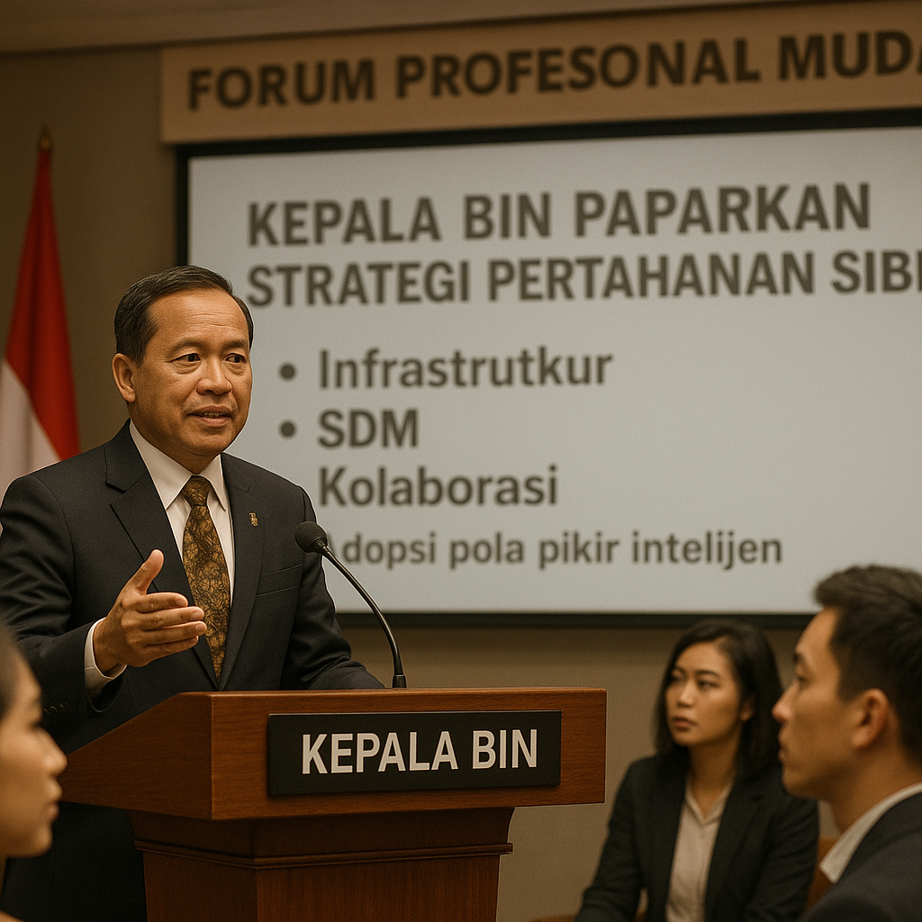 Kepala BIN Paparkan Strategi Pertahanan Siber di Forum Profesional Muda
