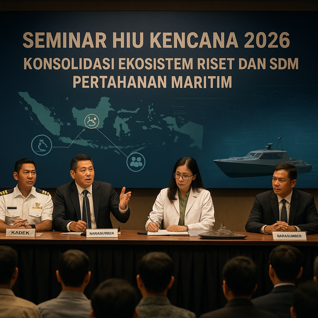 Seminar Hiu Kencana 2026: Konsolidasi Ekosistem Riset dan SDM Pertahanan Maritim
