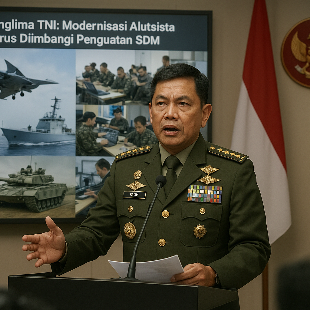 Panglima TNI: Modernisasi Alutsista Harus Diimbangi dengan Penguatan SDM
