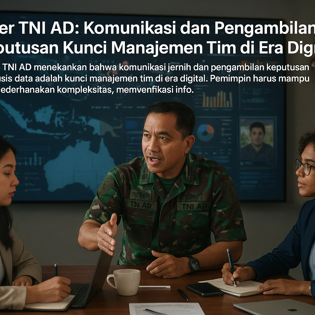 Aster TNI AD: Komunikasi dan Pengambilan Keputusan Kunci Manajemen Tim di Era Digital