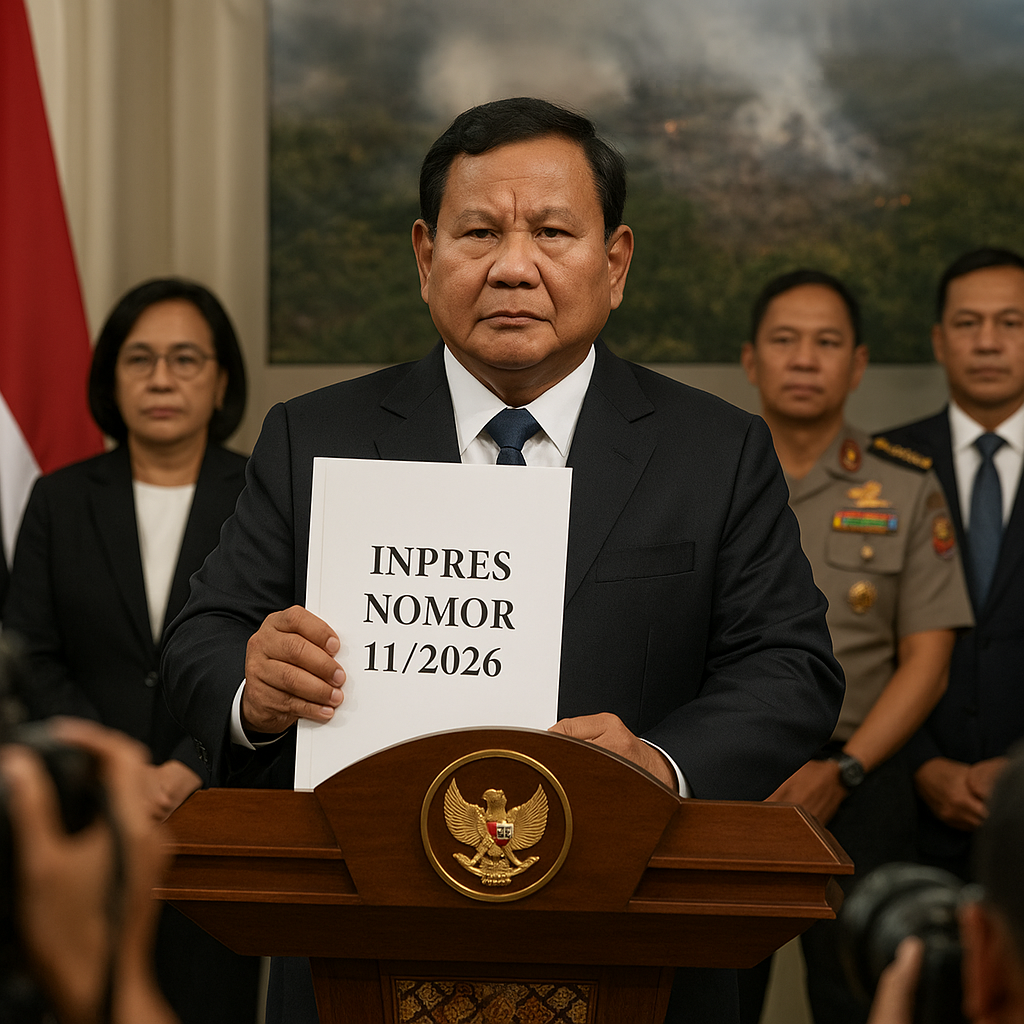 Presiden Terbitkan Inpres Larang Pembakaran Lahan, Tegaskan Prinsip Akuntabilitas dan Penindakan Tegas