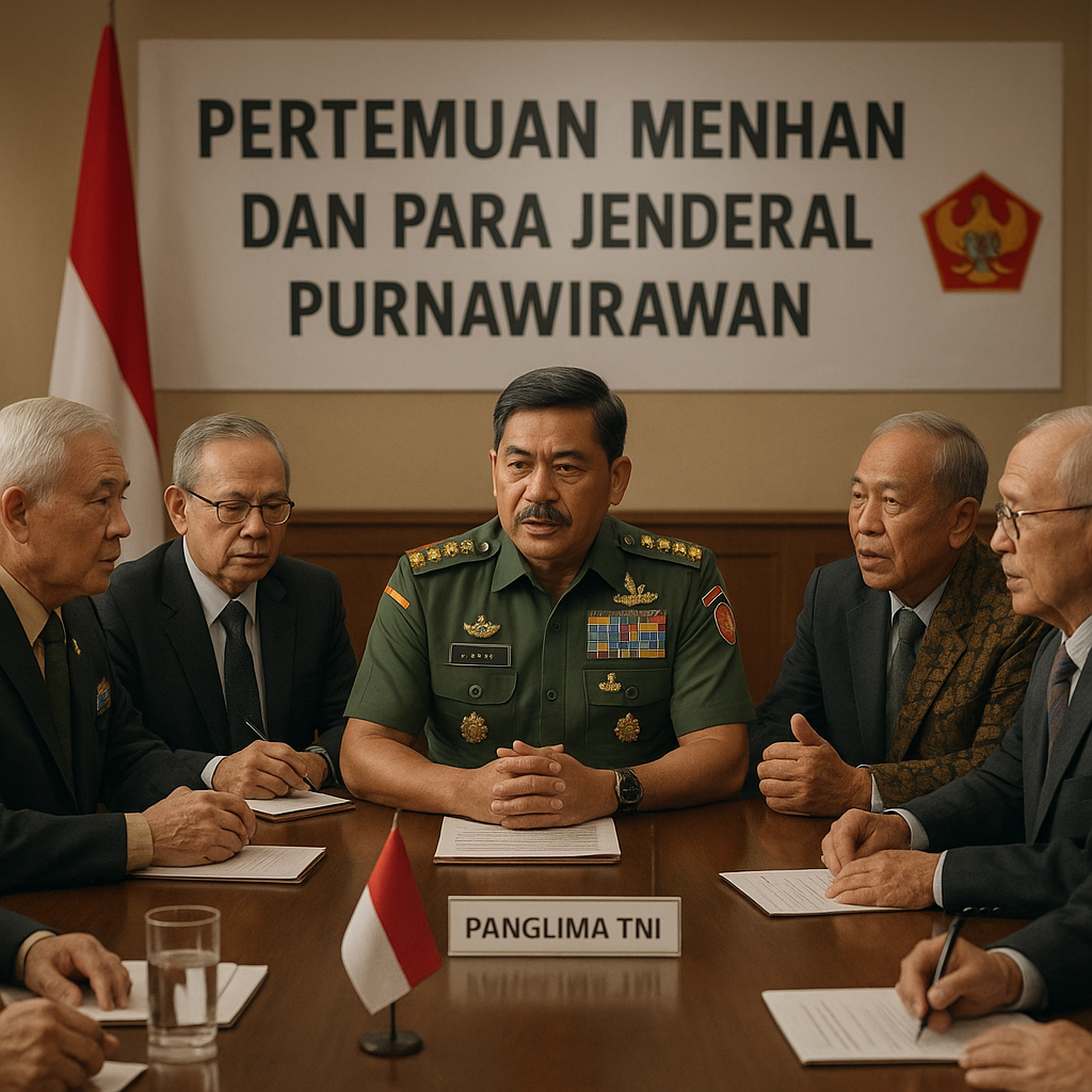 Panglima TNI Turut Hadiri Pertemuan Menhan dan Para Jenderal Purnawirawan