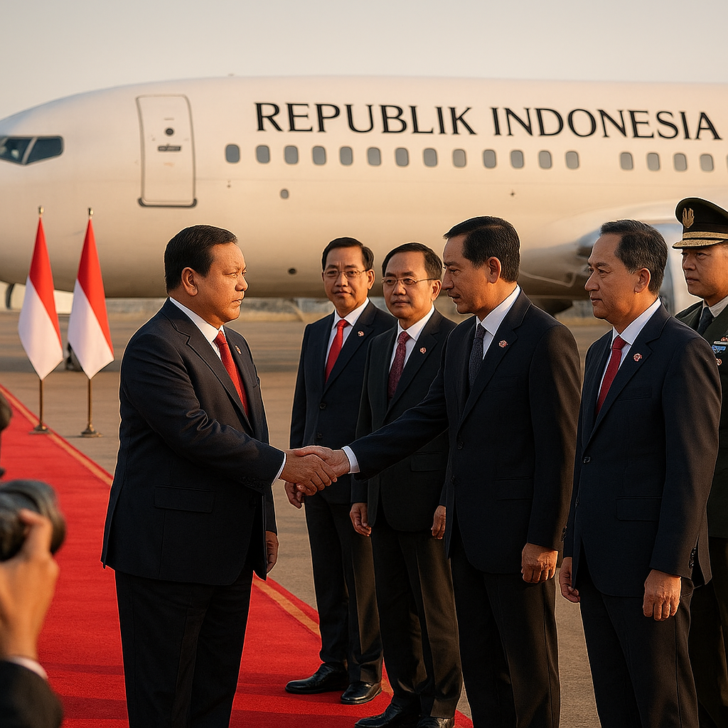 Prabowo Kembali ke RI, Disambut Pimpinan Teras Negara Usai Diplomasi BRICS