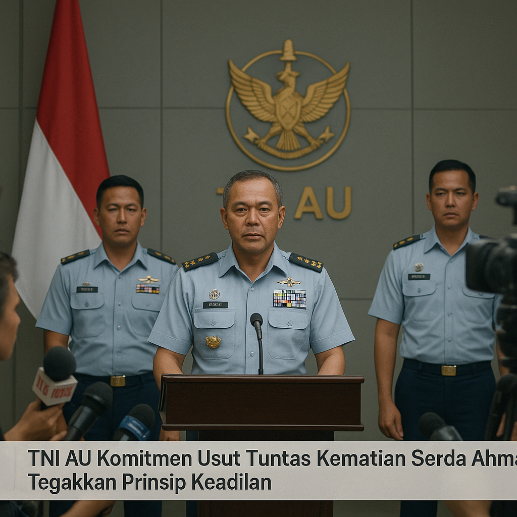 TNI AU Komitmen Usut Tuntas Kematian Serda Ahmad, Tegakkan Prinsip Keadilan