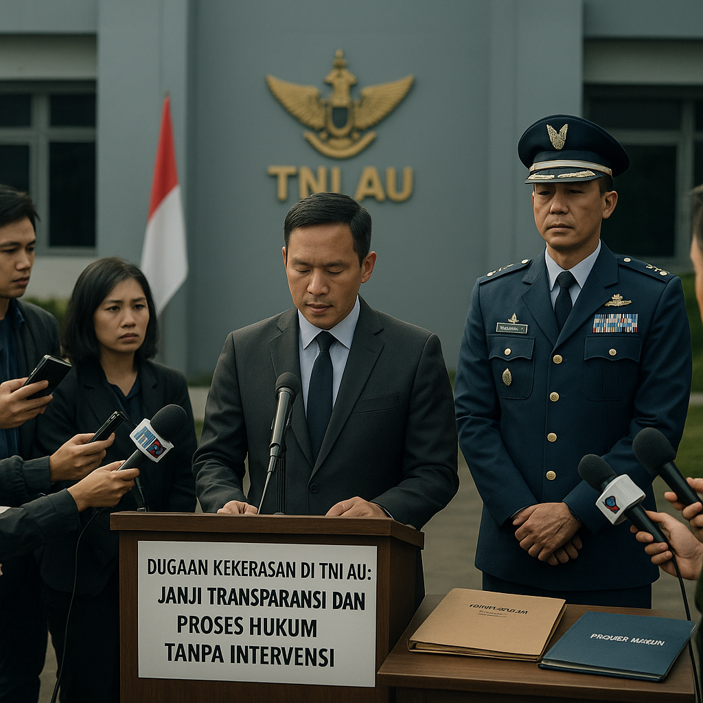 Dugaan Kekerasan di TNI AU: Janji Transparansi dan Proses Hukum Tanpa Intervensi