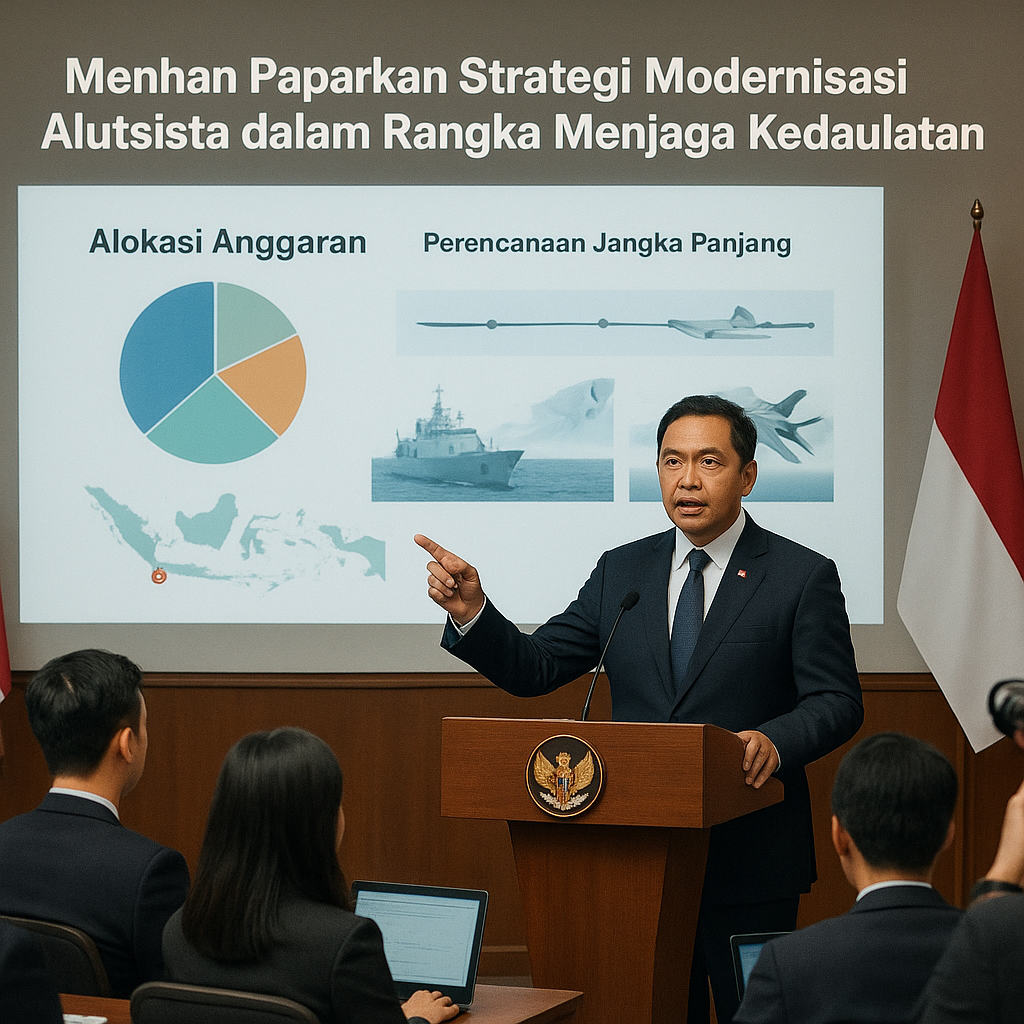 Menhan Paparkan Strategi Modernisasi Alutsista dalam Rangka Menjaga Kedaulatan