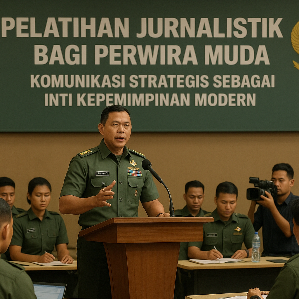 Kadispenad Buka Pelatihan Jurnalistik bagi Perwira Muda, Tekankan Komunikasi Strategis