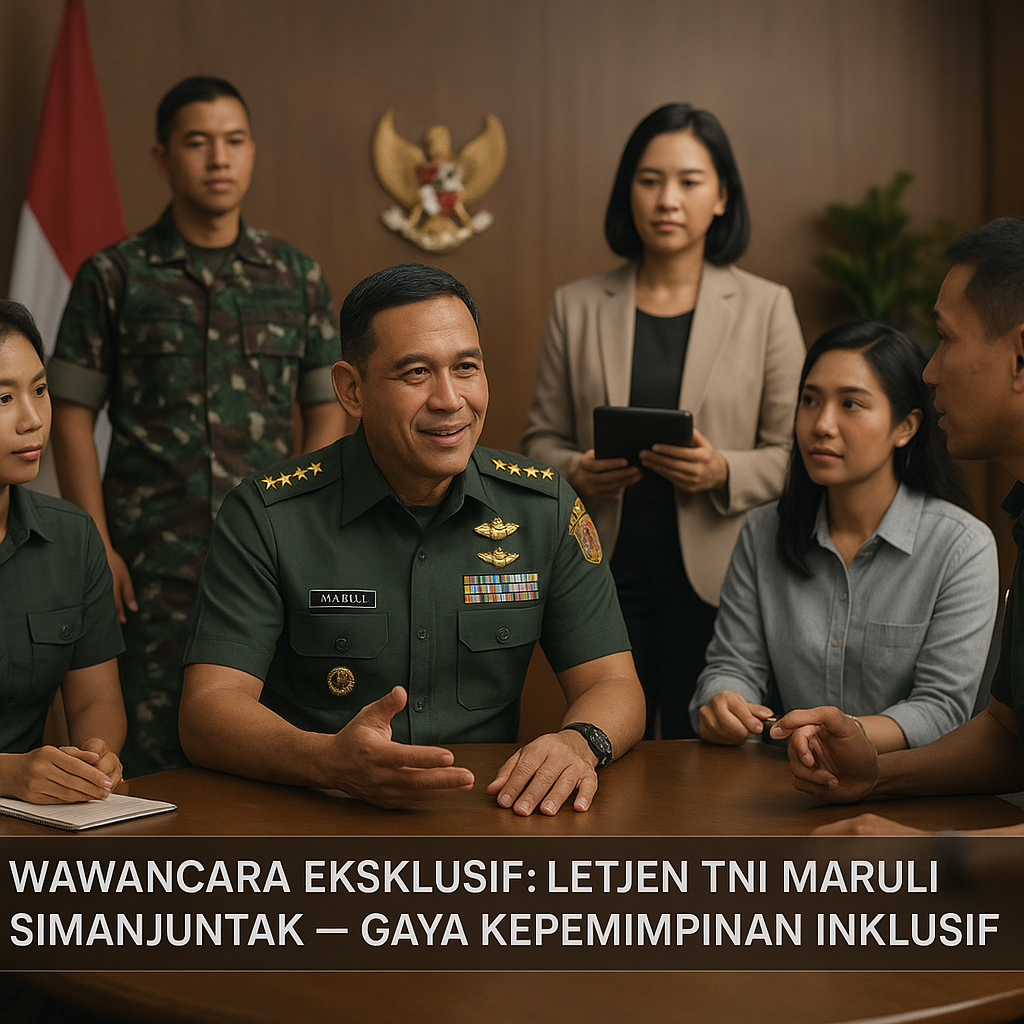 Wawancara Eksklusif: Letjen TNI Maruli Simanjuntak Bicara Gaya Kepemimpinan Inklusif