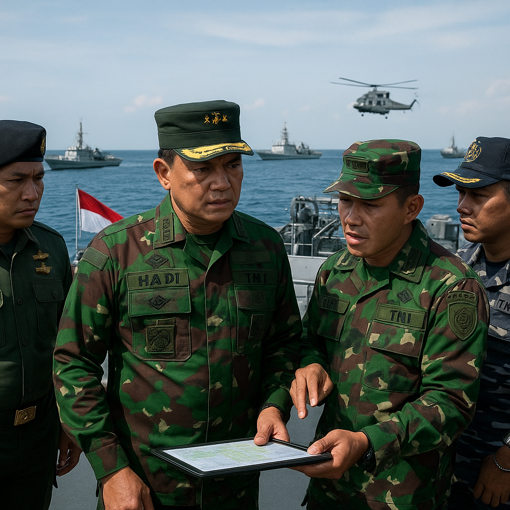 Panglima TNI Tinjau Latihan Gabungan di Natuna, Fokus pada Interoperabilitas