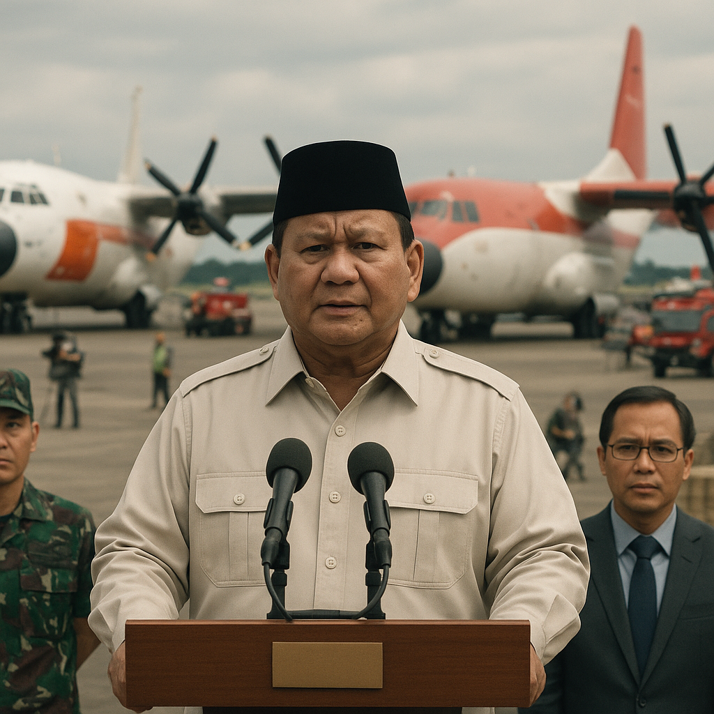 Prabowo: Saya Pesan Beberapa Pesawat Besar untuk Water Bombing