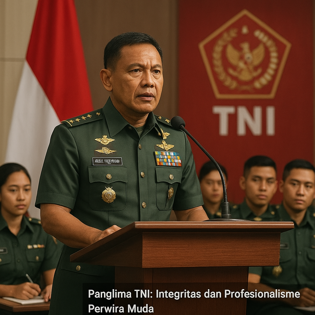 Panglima TNI Tekankan Pentingnya Integritas dan Profesionalisme Perwira Muda