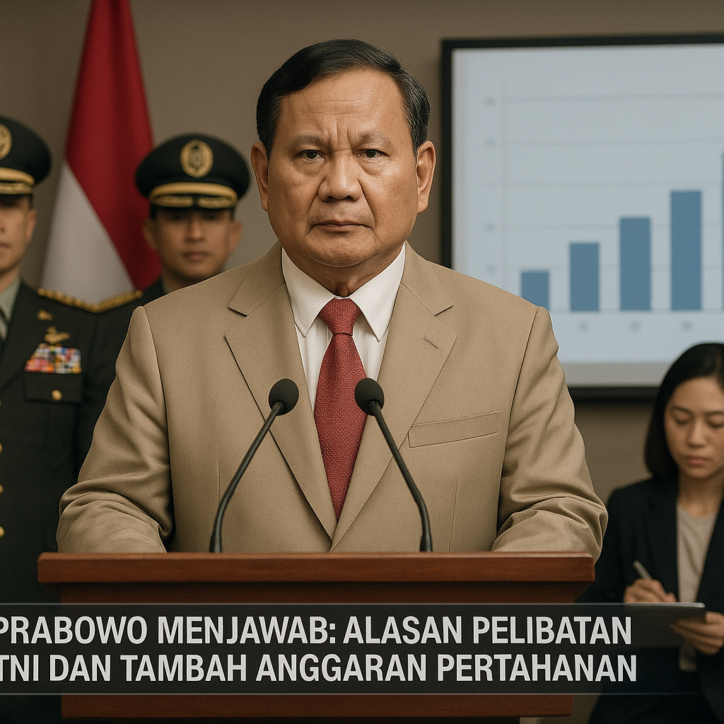 Prabowo Menjawab, Ungkap Alasan Pelibatan TNI di Berbagai Sektor hingga Tambah Anggaran Pertahanan