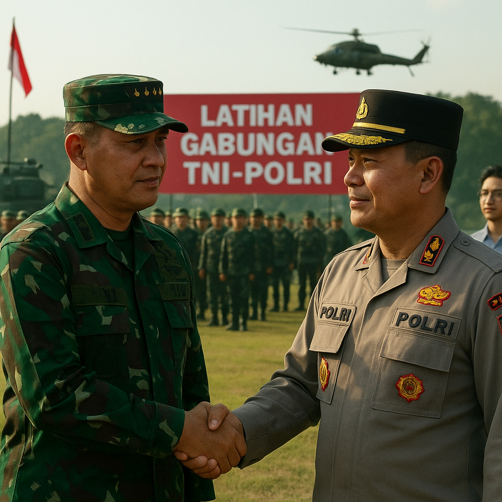 Panglima TNI Buka Latihan Gabungan TNI-Polri, Fokus pada Sinergi dan Operasi Bersama