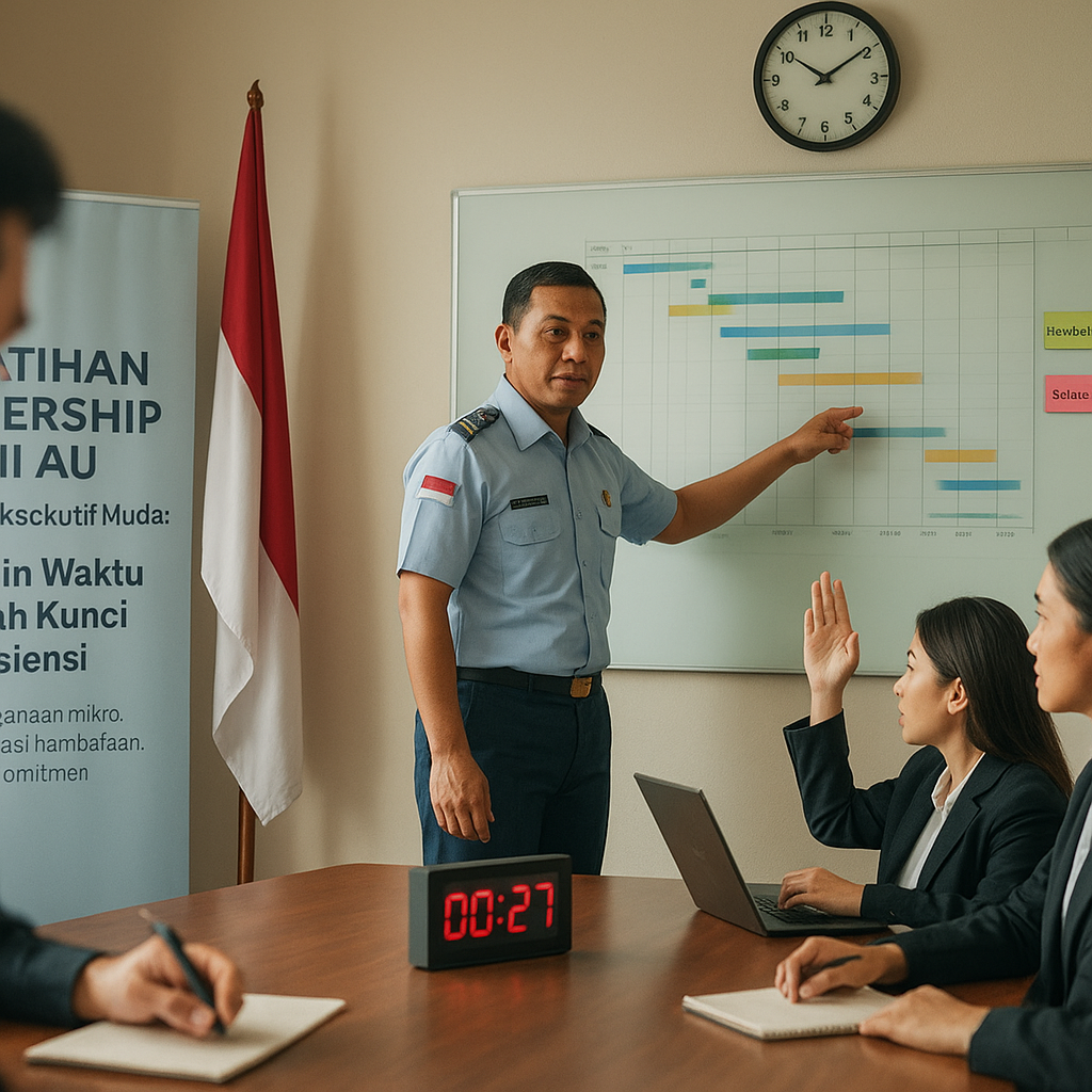 Pelatihan Leadership TNI AU untuk Eksekutif Muda: Disiplin Waktu adalah Kunci Efisiensi