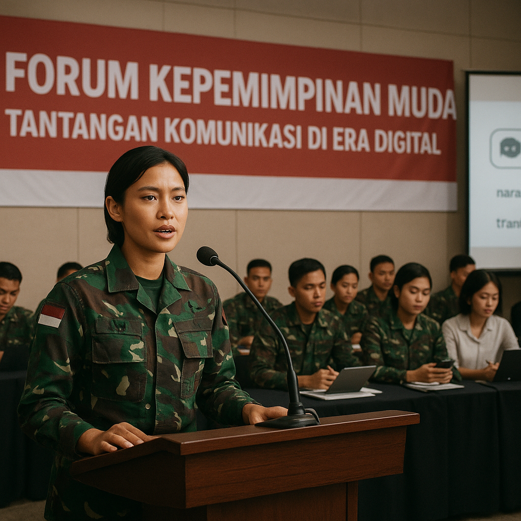 Forum Kepemimpinan Muda TNI Bahas Tantangan Komunikasi di Era Digital
