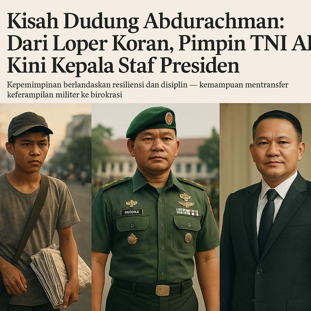 Kisah Dudung Abdurachman: Dari Loper Koran, Pimpin TNI AD, Kini Kepala Staf Presiden