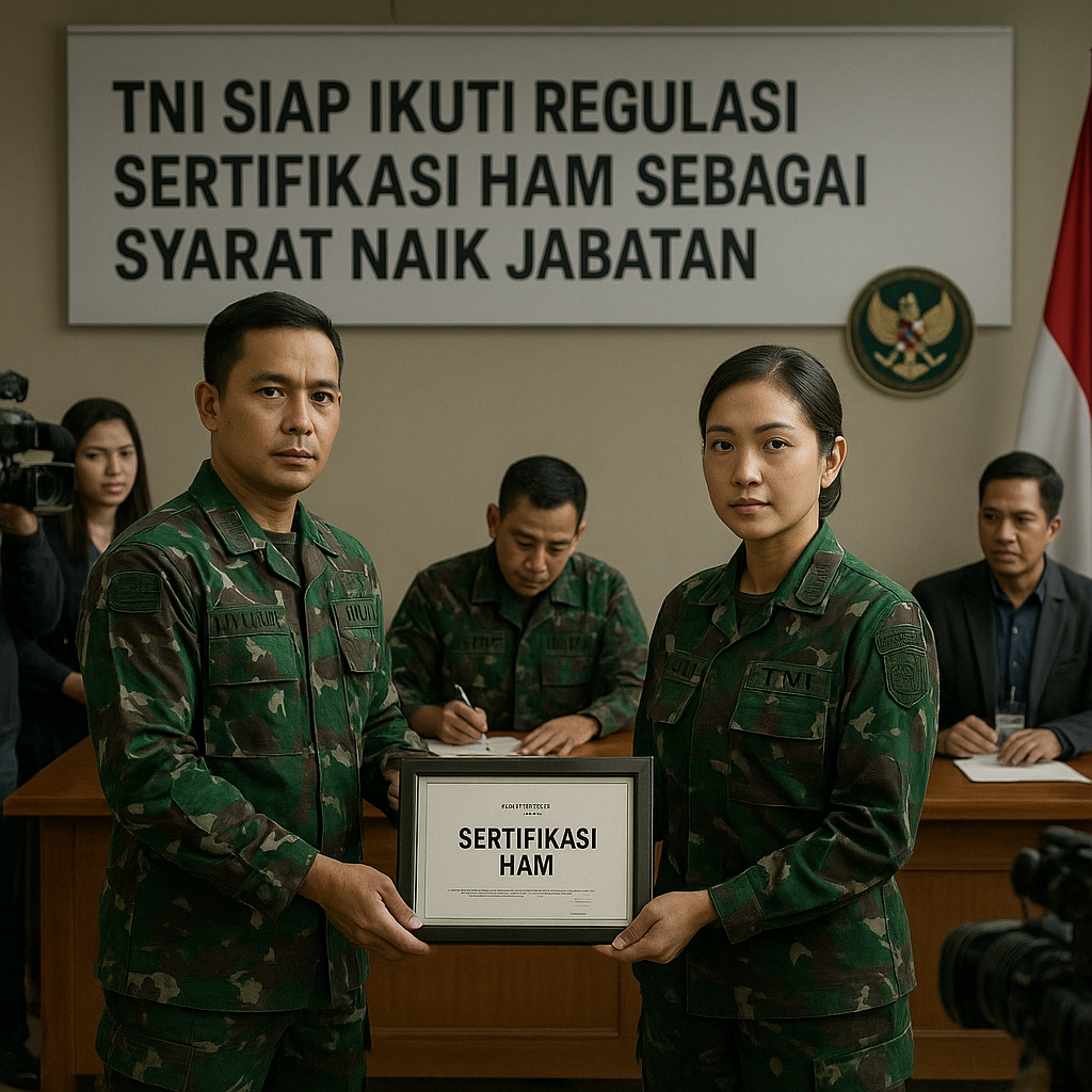TNI Siap Ikuti Regulasi Sertifikasi HAM sebagai Syarat Naik Jabatan