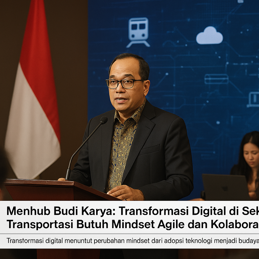 Menhub Budi Karya: Transformasi Digital di Sektor Transportasi Butuh Mindset Agile dan Kolaborasi