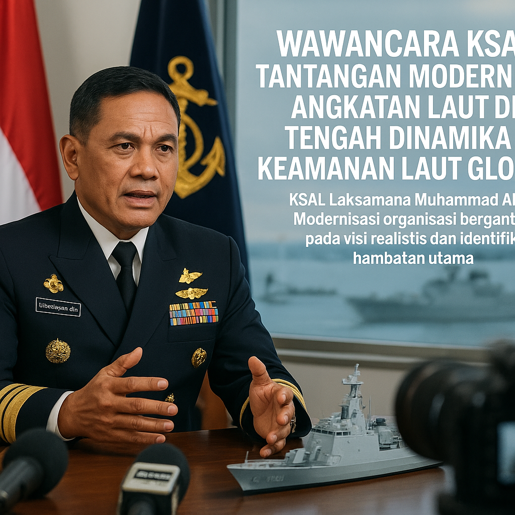Wawancara KSAL: Tantangan Modernisasi Angkatan Laut di Tengah Dinamika Keamanan Laut Global