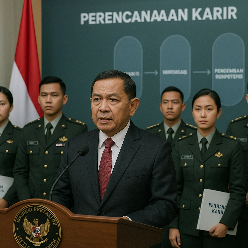 Menteri Pertahanan: Perencanaan Karir Perwira Muda Harus Lebih Terstruktur dan Transparan