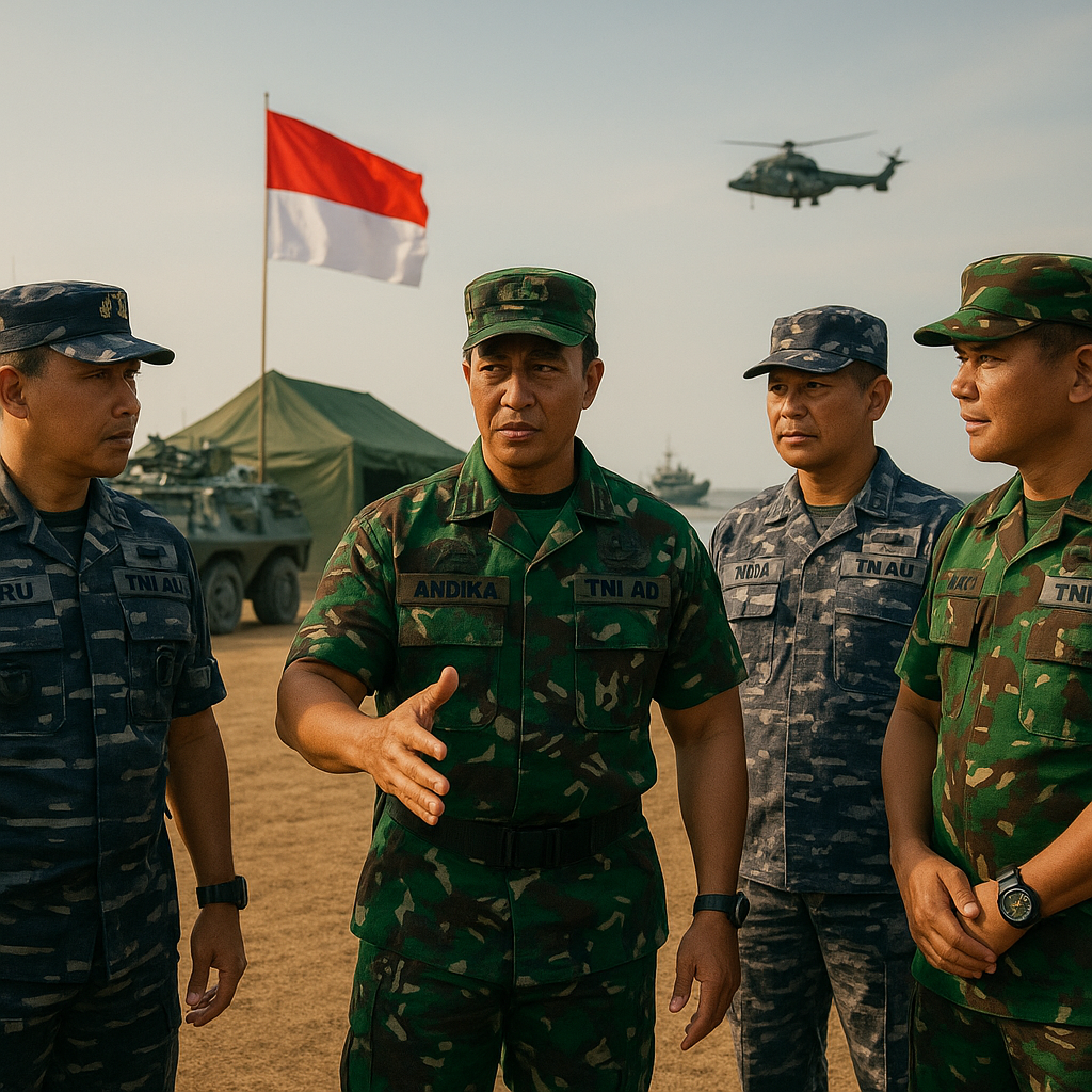 Panglima TNI Tinjau Latihan Gabungan, Tekankan Interoperabilitas dan Sinergi