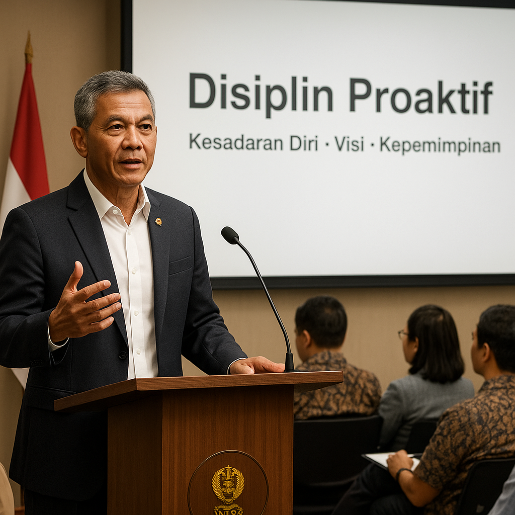 Mantan Wadanpusdiklat TNI AD Bagikan Kiat Membangun Disiplin Proaktif di Tempat Kerja