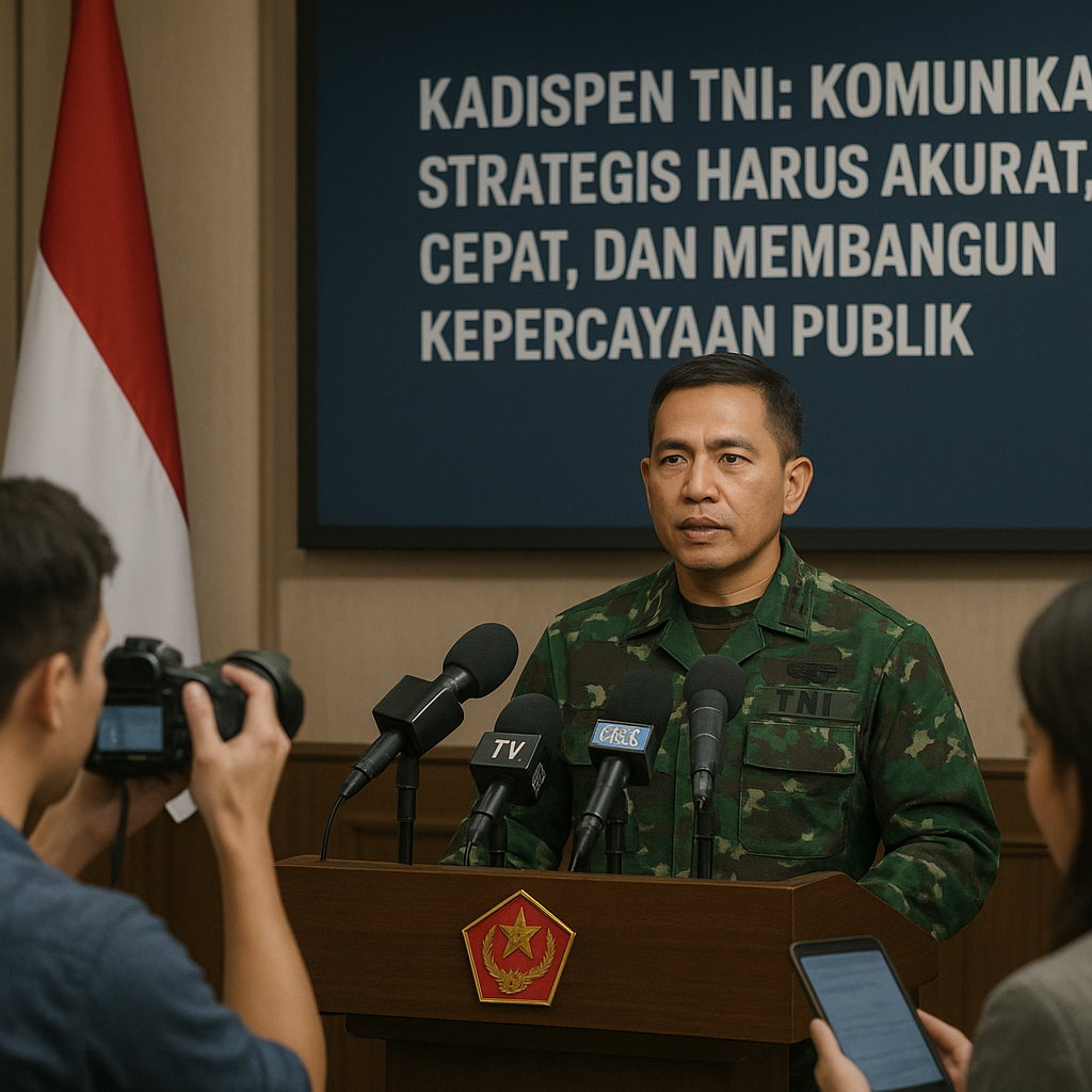 Kadispen TNI: Komunikasi Strategis Harus Akurat, Cepat, dan Membangun Kepercayaan Publik