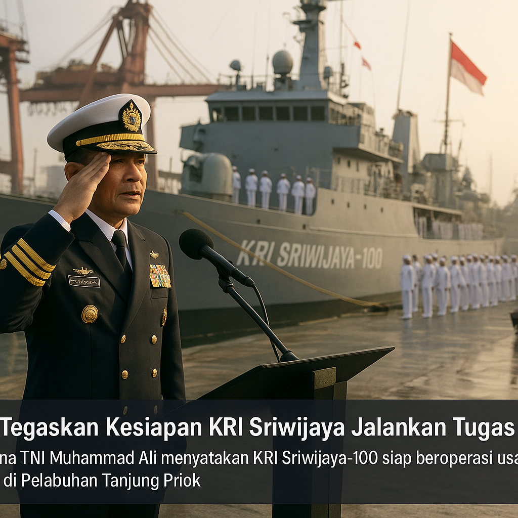 KSAL Tegaskan Kesiapan KRI Sriwijaya Jalankan Tugas Negara