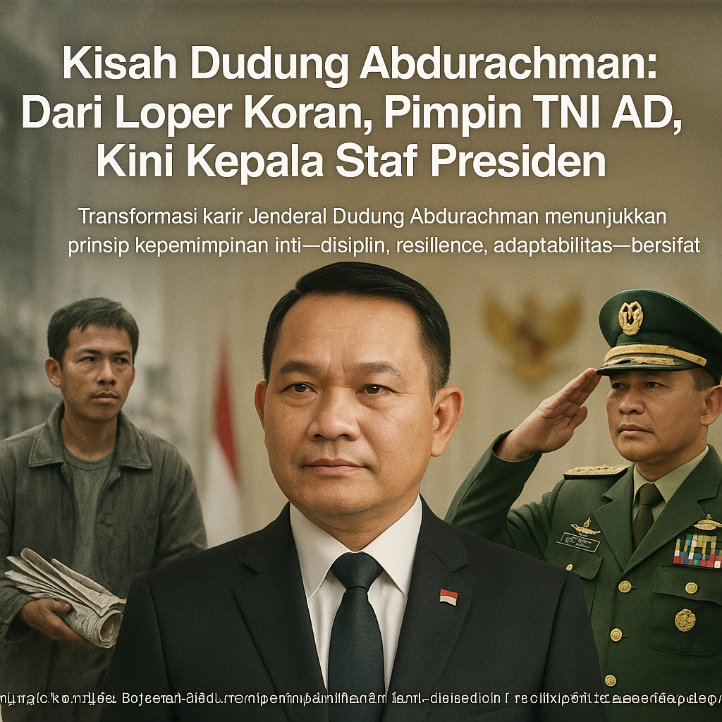 Kisah Dudung Abdurachman: Dari Loper Koran, Pimpin TNI AD, Kini Kepala Staf Presiden