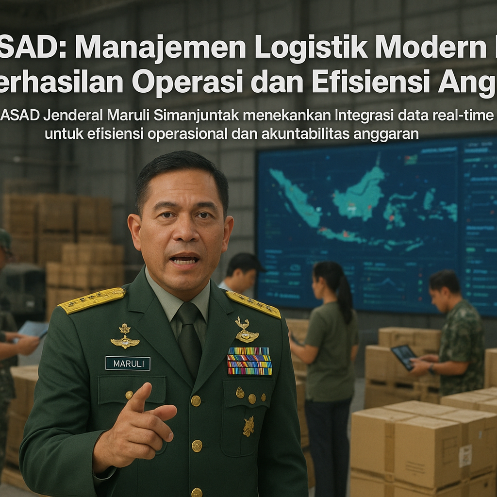 KASAD: Manajemen Logistik Modern Kunci Keberhasilan Operasi dan Efisiensi Anggaran