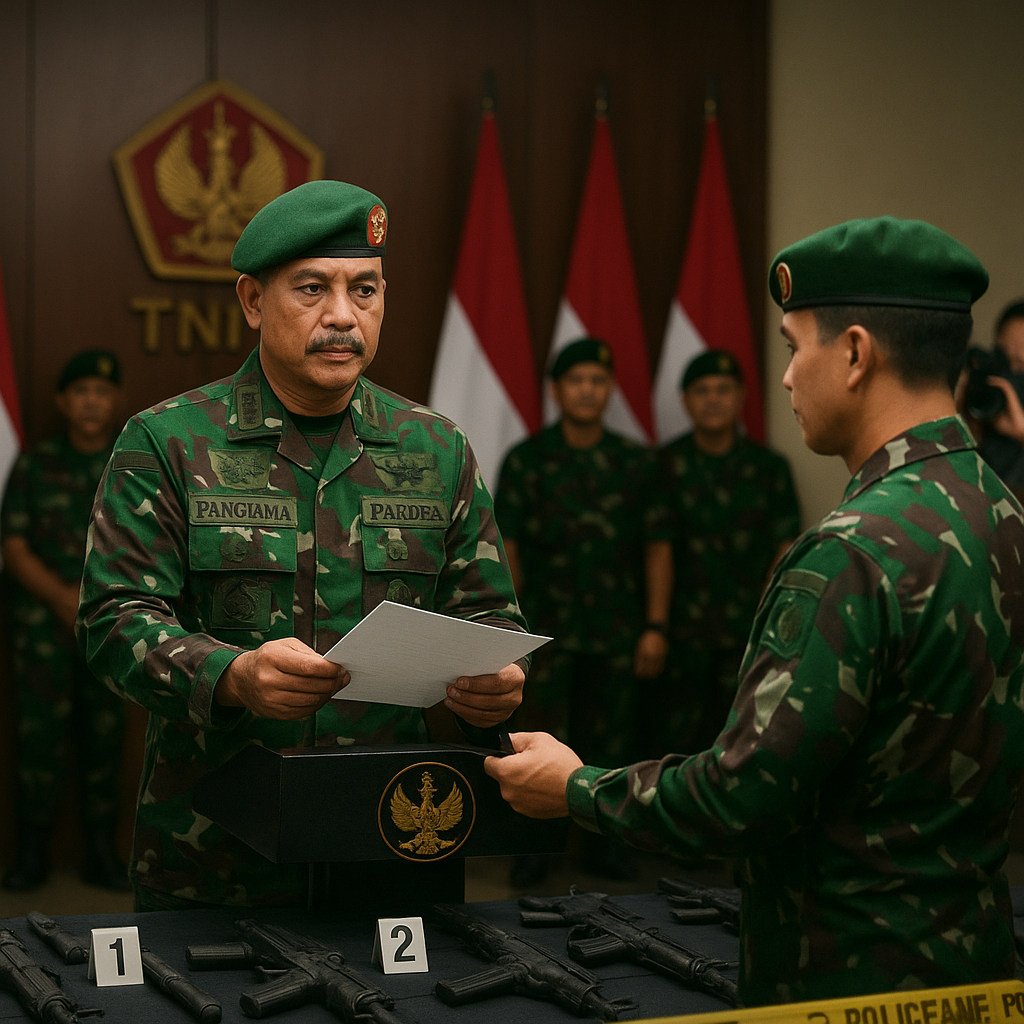 Terima Laporan Pangkogabwilhan, Panglima: TNI Rebut 8 Pucuk Senjata OPM