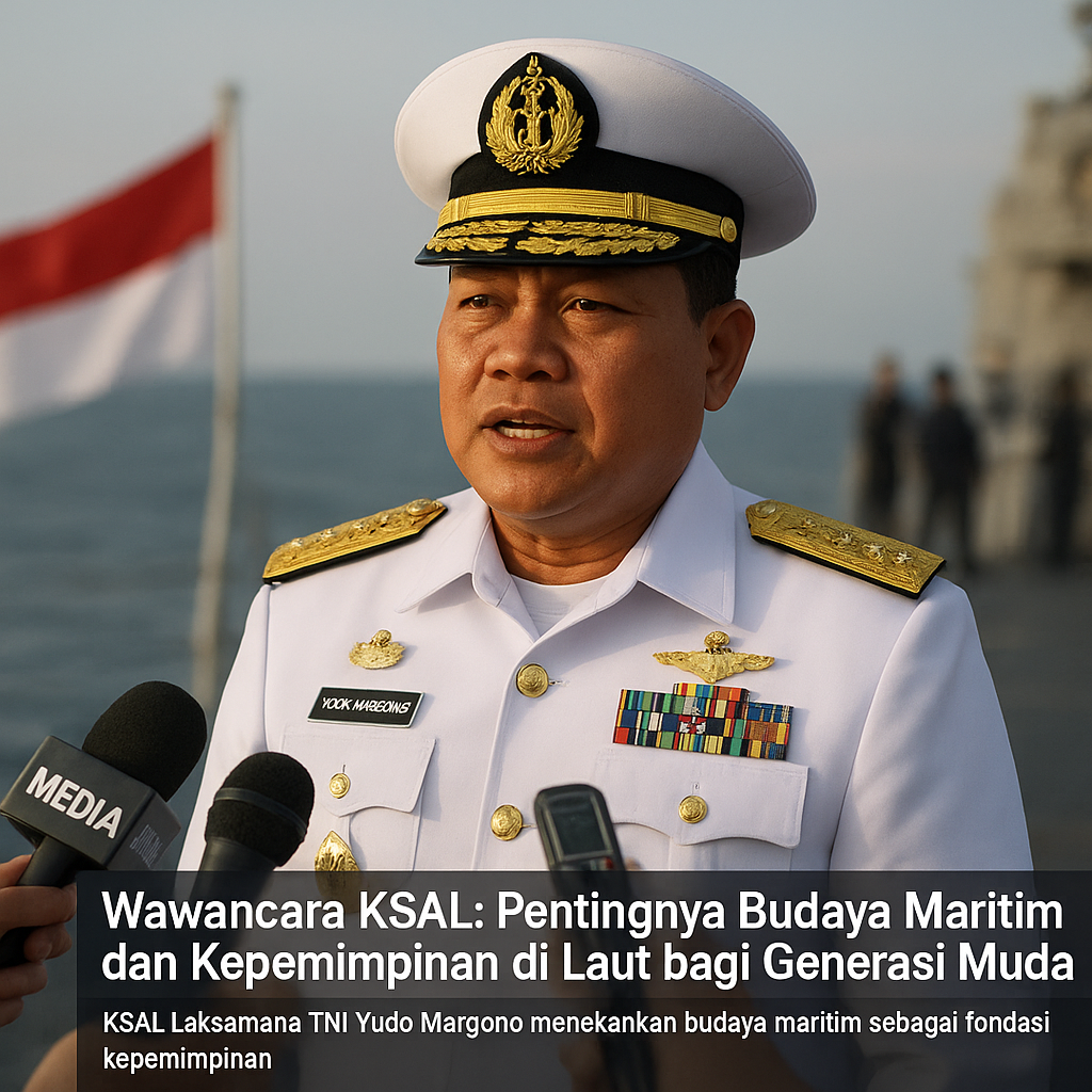Wawancara KSAL: Pentingnya Budaya Maritim dan Kepemimpinan di Laut bagi Generasi Muda