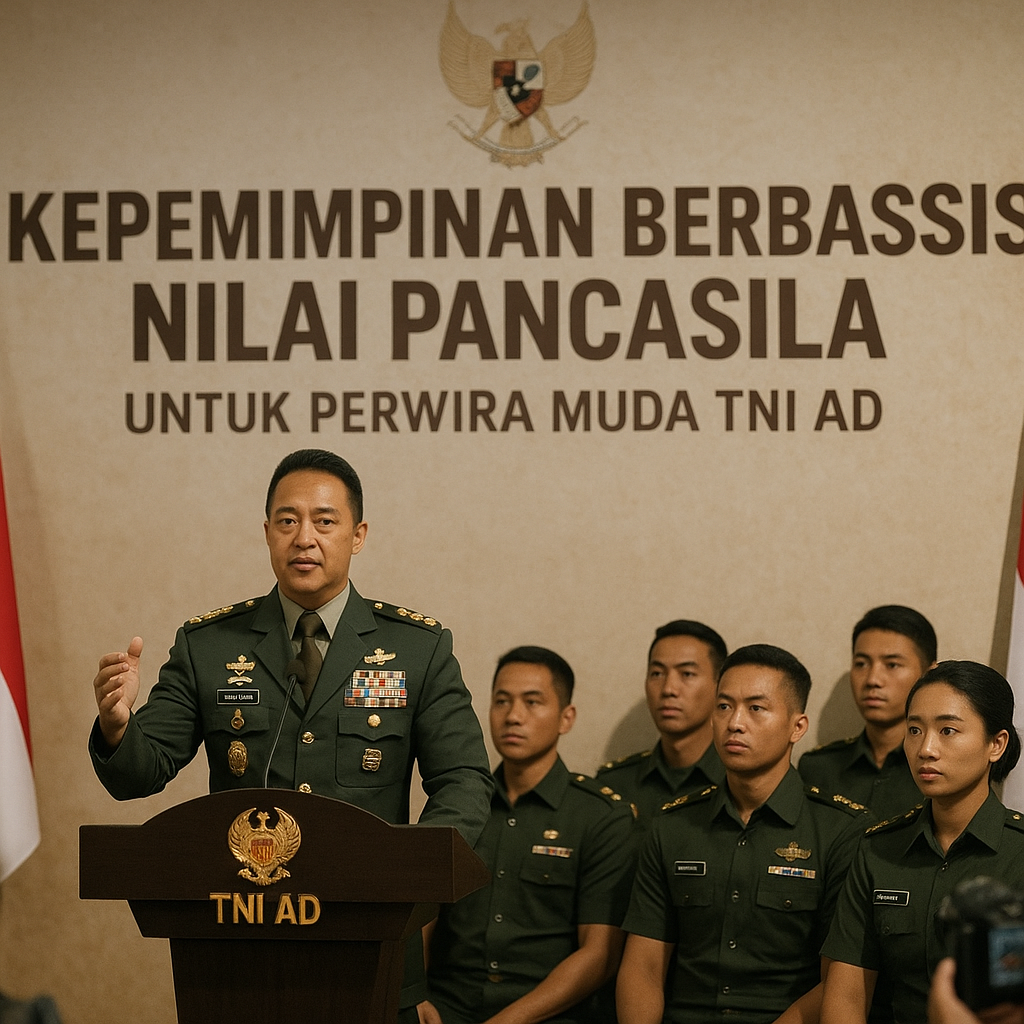 KSAD Jenderal Andika Perkasa Luncurkan Program Kepemimpinan Berbasis Nilai Pancasila untuk Perwira Muda TNI AD